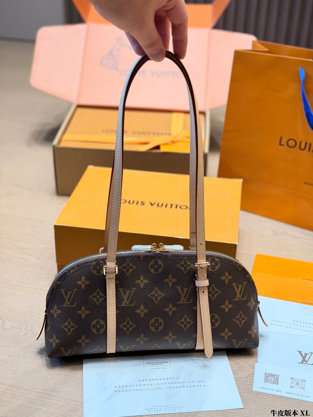 Louis Vuitton LV Monogram Cowhide Leather